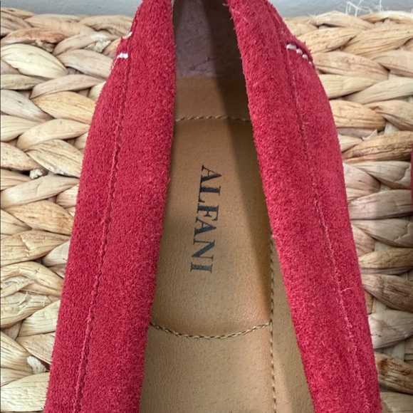 Alfani Men's Red Suede Loafers - Picture 2 of 4